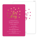 Raspberry Her Day Confetti Dot Invitations Image 4 of 7